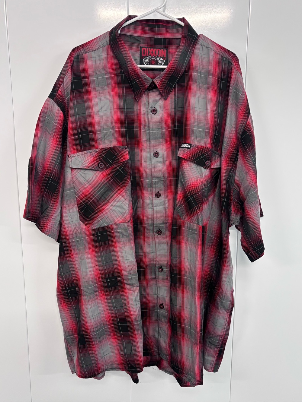 Dixxon Flannel Co Shirt Men's 5X The Anderson Red Black Plaid Bamboo Blend
